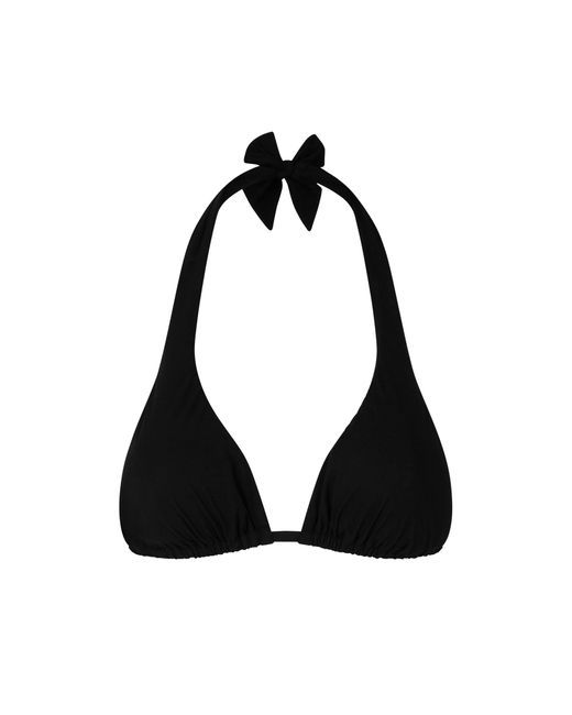 Dolce & Gabbana Black Padded Triangle Bikini Top