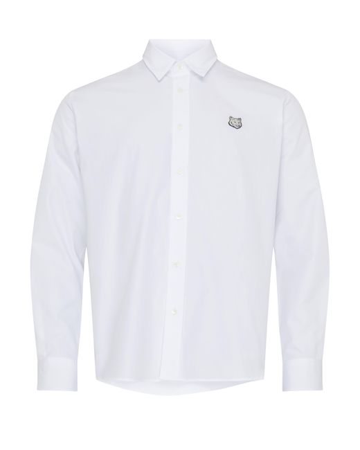 Chemise décontactée Bold Fox Head Maison Kitsuné pour homme en coloris White