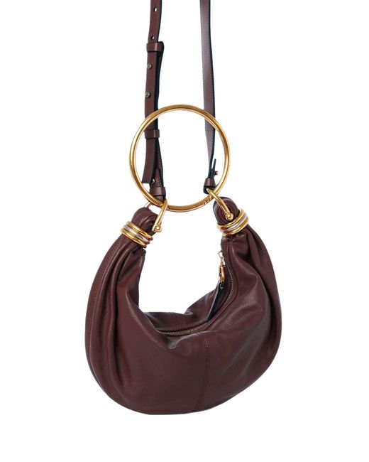 Chloé Brown Bracelet Hobo Bag