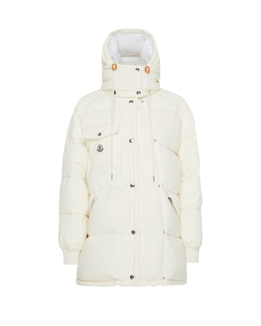Moncler White Karakorum Cotton Puffer Jacket