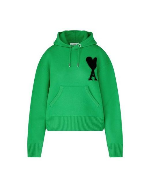 AMI Adc Hoodie in Green_black (Green) | Lyst
