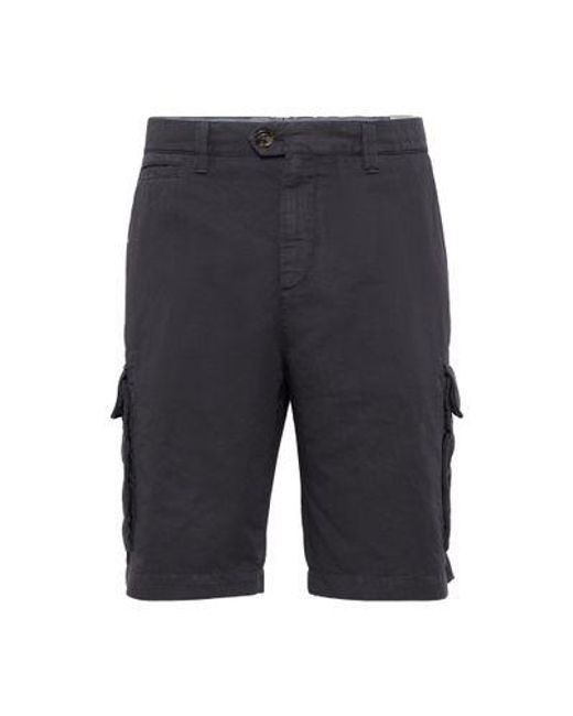 Brunello Cucinelli Blue Bermuda Shorts With Cargo Pockets for men