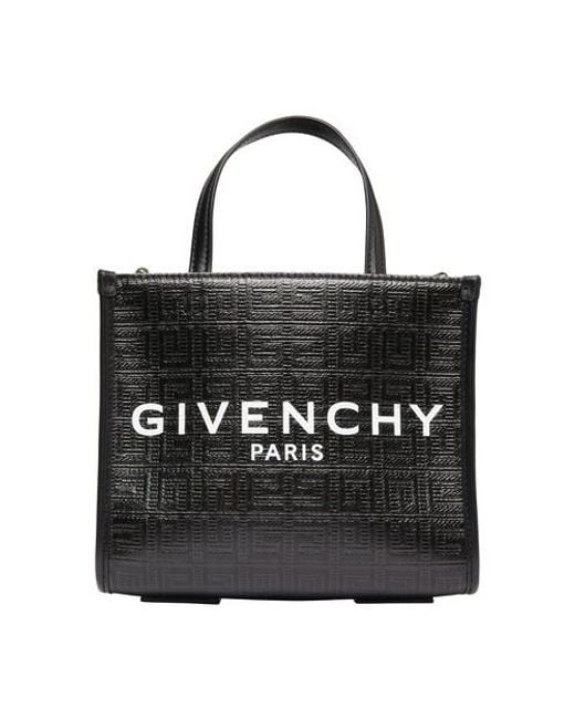 Givenchy Mini G Tote Shopper Bag In 4g Coated Canvas in Black | Lyst UK