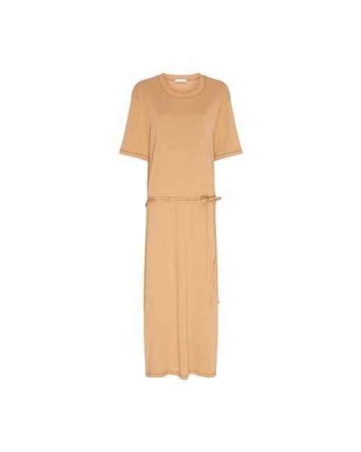 Lemaire Natural Belted Rib T-Shirt Dress