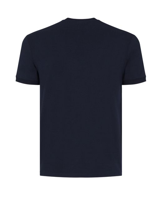 Dolce & Gabbana T-Shirt mit Rundhalsausschnitt aus Stretch-Baumwolle in Blue für Herren