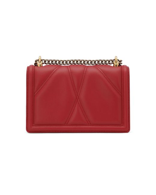 Dolce & Gabbana Red Medium Devotion Shoulder Bag