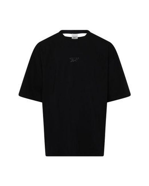 Reebok Black Trompe L'Oeil Tee-Shirt for men