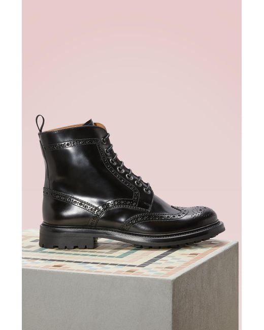 Church's Angelina Leather Boots in Black | Lyst Canada
