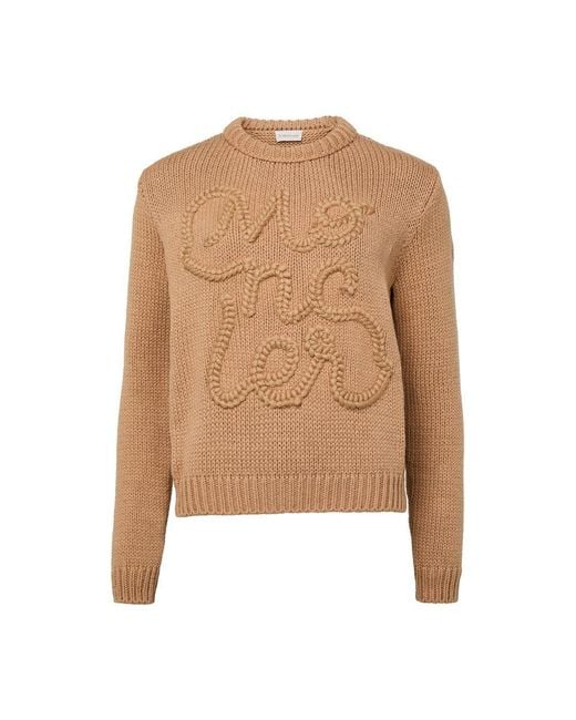 Moncler Natural Patterned Sweater