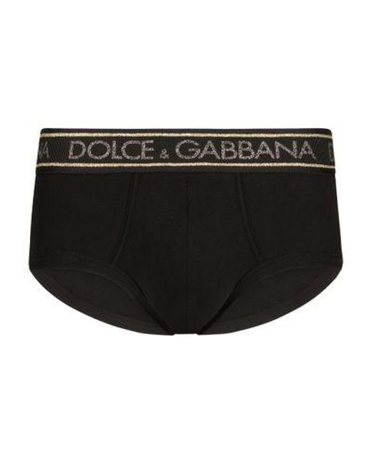 Dolce & Gabbana Black Stretch Jersey Brando Briefs for men