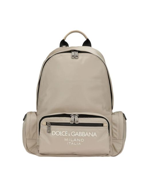 Dolce & Gabbana Natural Nylon Backpack for men