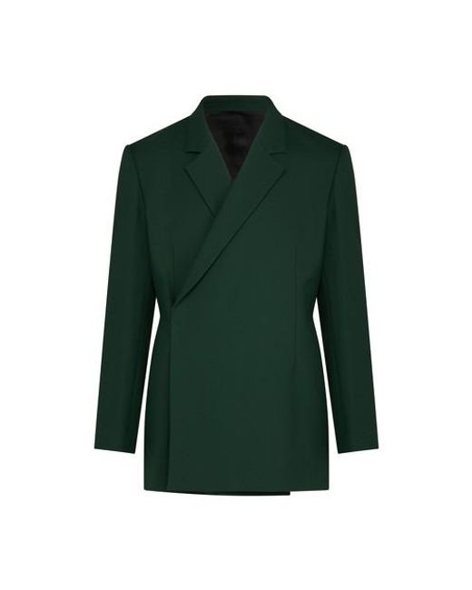 Egonlab Green Double Breasted Jacket for men