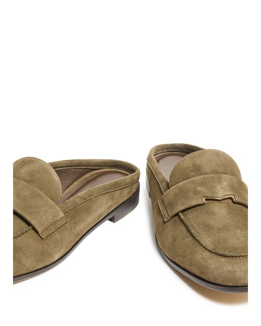 Max Mara Brown Mokassin-Mules