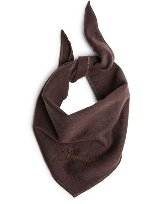 Jacquemus Brown The Cachemire Bandana