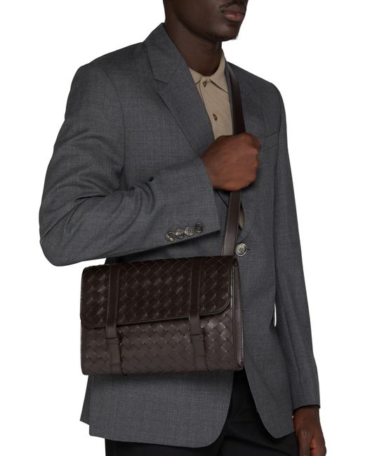 Bottega Veneta Black Portfolio Piccolo for men