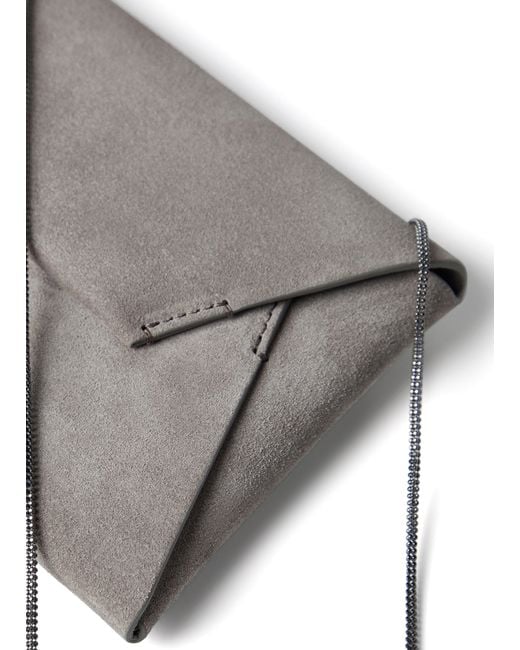 Brunello Cucinelli Gray Envelope Bag