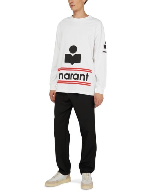 Isabel Marant White Gianni Crew Neck Sweatshirt for men