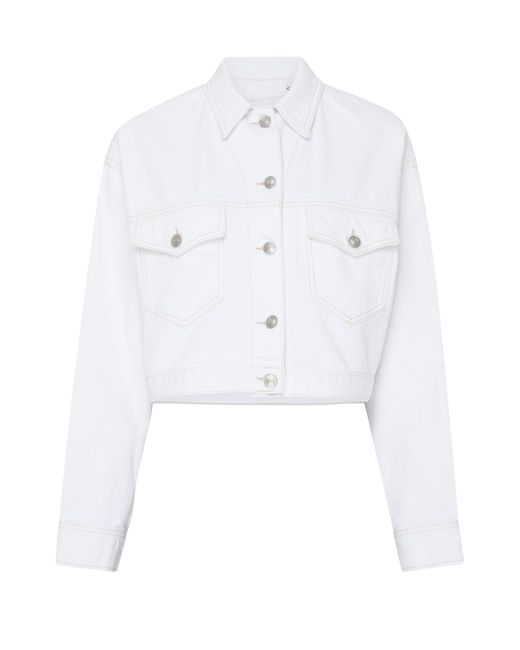 Isabel Marant White Tadia Denim Jacket