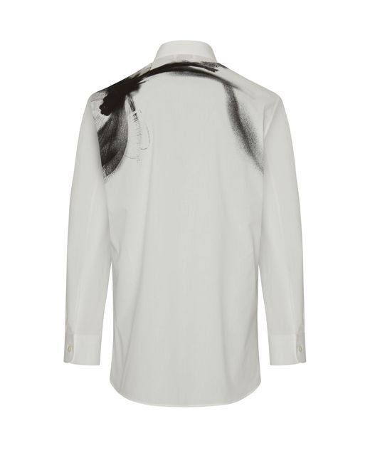 Alexander McQueen Oversize-Hemd in Gray für Herren