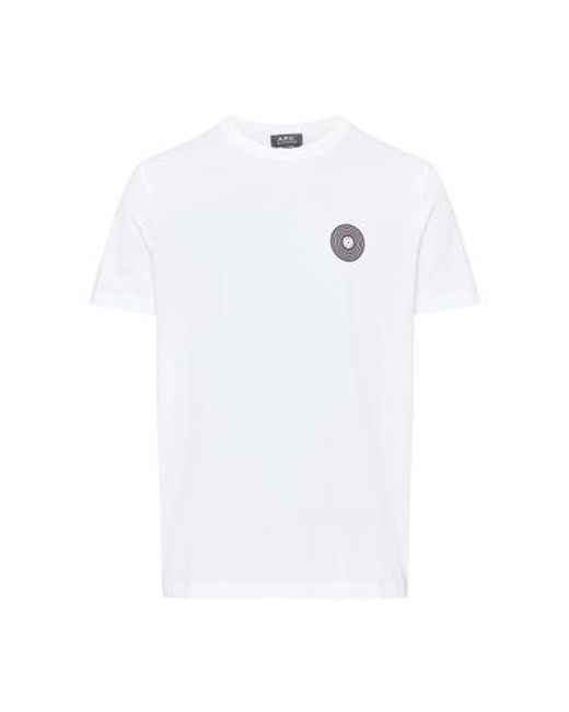 A.P.C. White Madison Short-sleeved T-shirt for men