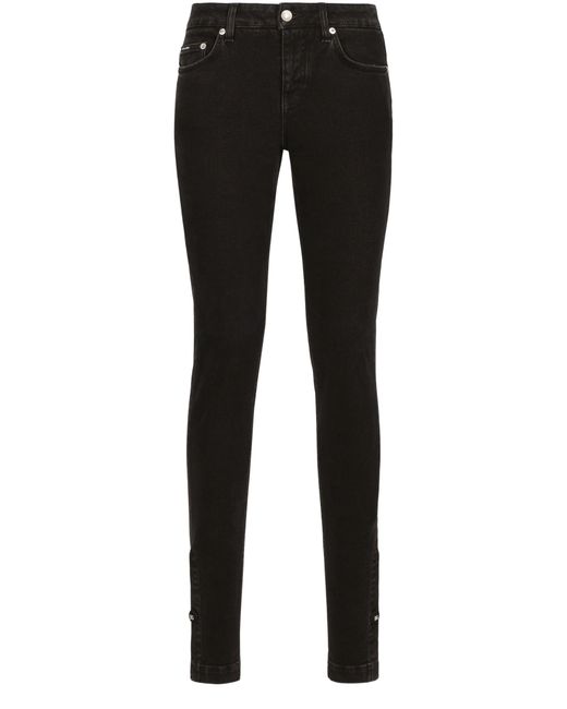 Dolce & Gabbana Black Girly-Jeans aus Denim