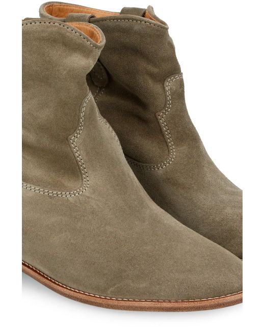 Isabel Marant Suede Crisi Boots in Taupe (Brown) Save 32% - Lyst
