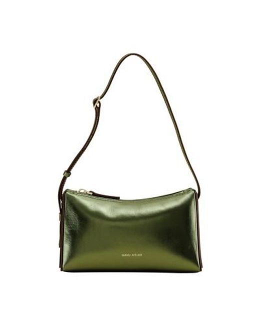 MANU Atelier Green Mini Prism Shoulder Bag