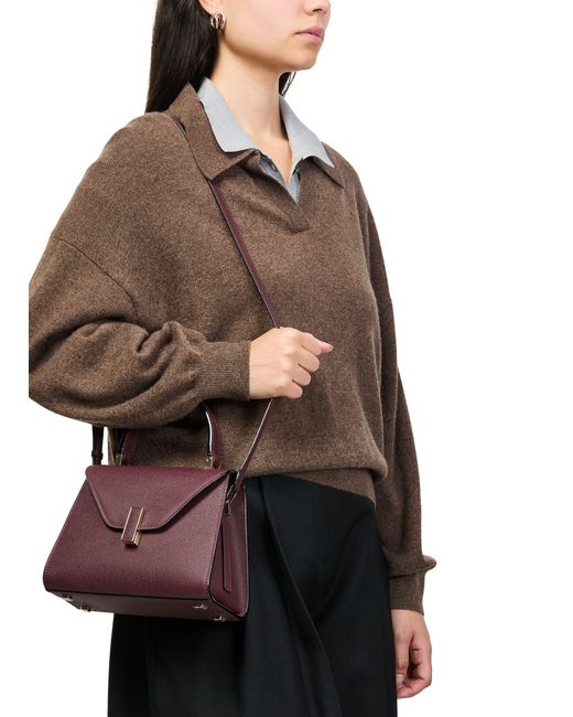 Valextra Purple Mini-Tasche Iside