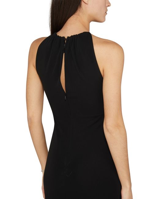Givenchy Black Crepe Dress With Lace
