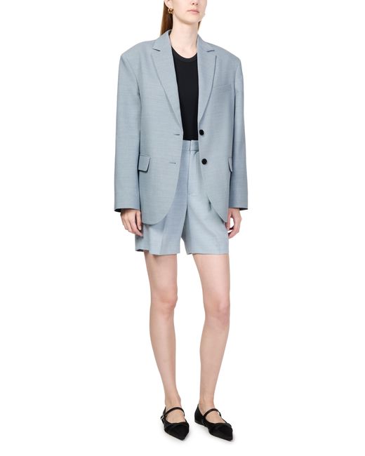 Anine Bing Blue Quinn Blazer