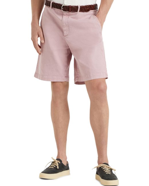 Brunello Cucinelli Purple Denim Bermuda Shorts for men
