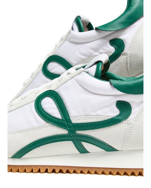 Loewe Flow Runner 2.0 Aus Nylon Und Wildleder in Green für Herren