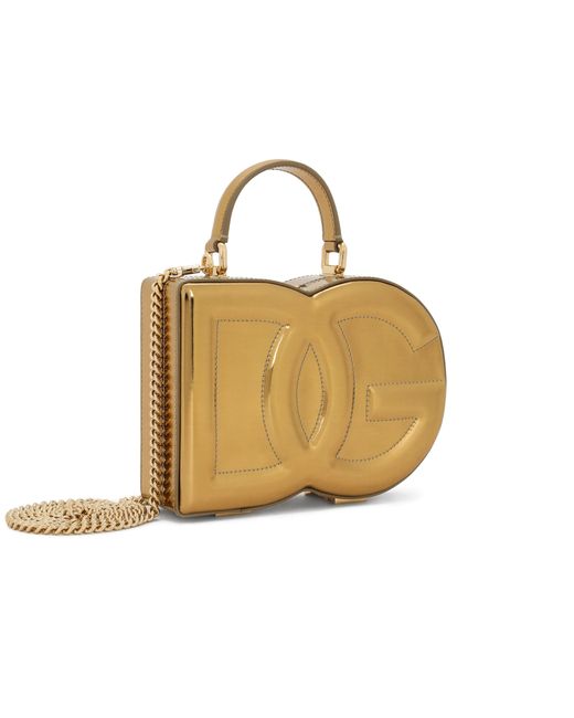Dolce & Gabbana Metallic Dg Logo Bag Crossbody Box Bag