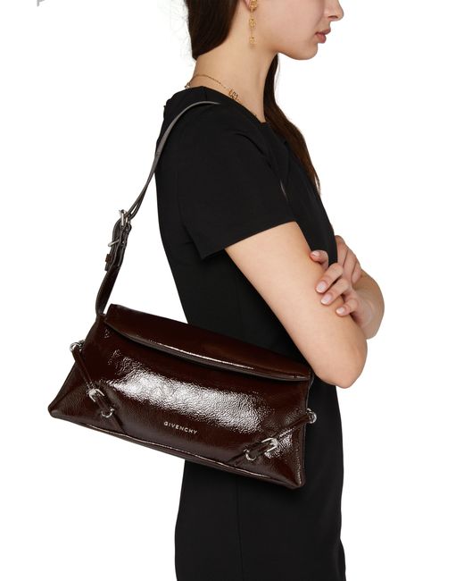 Givenchy Black Tasche P'Tit Voyou Kleines Modell Aus Lackleder