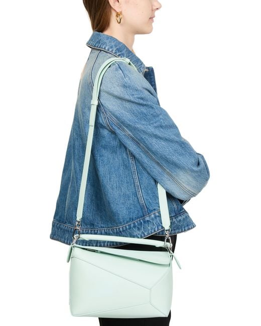 Loewe Blue Small Puzzle Edge Bag