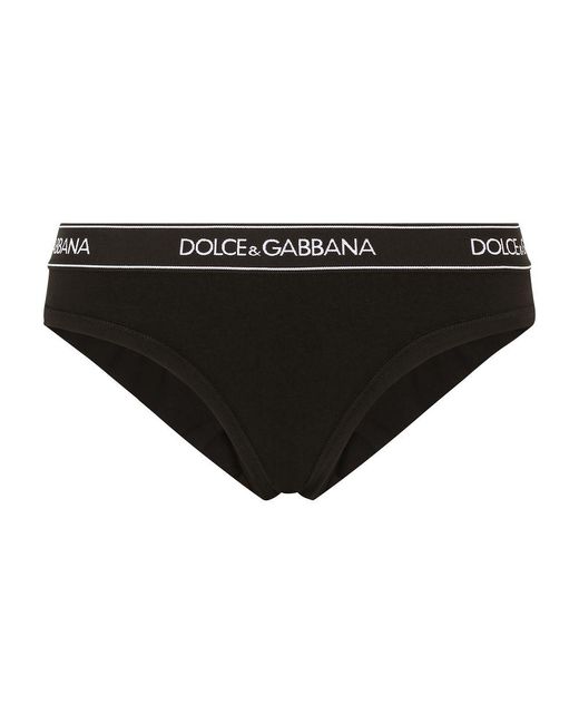 Dolce & Gabbana Black Jersey Brazilian Briefs