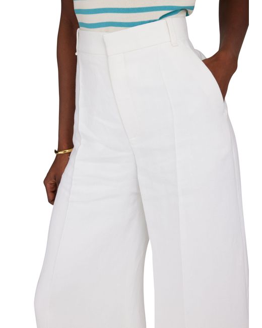 Chloé White Wide-leg Pants