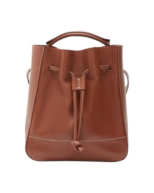 Flattered Brown Bo Bucket Bag