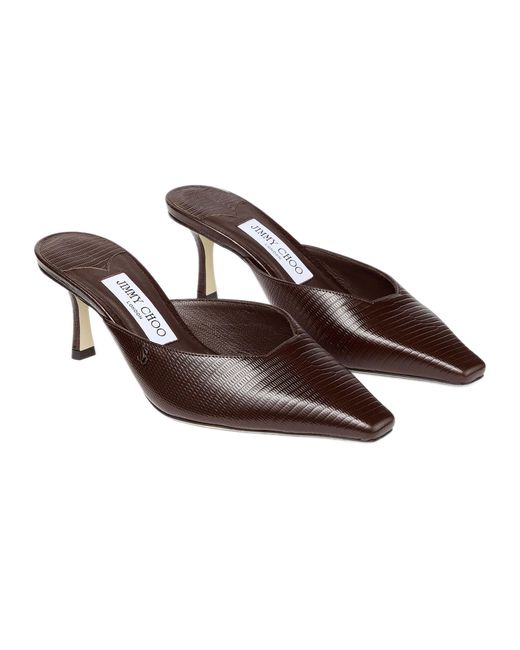 Jimmy Choo Brown Vivi 65 Mules