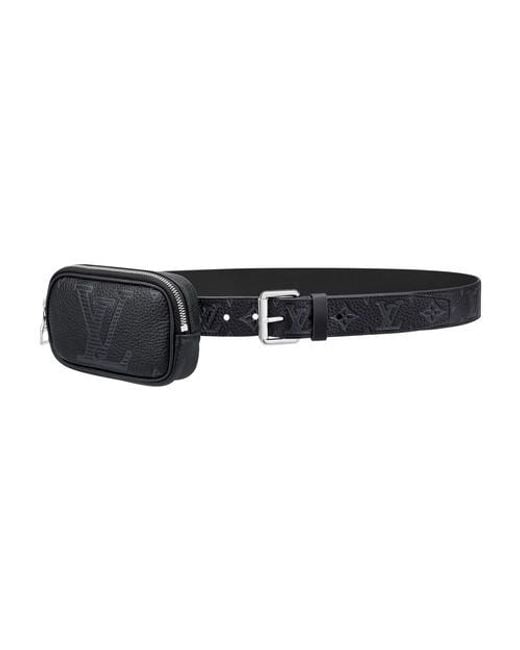 Louis Vuitton Black Signature Pocket 35mm Belt for men