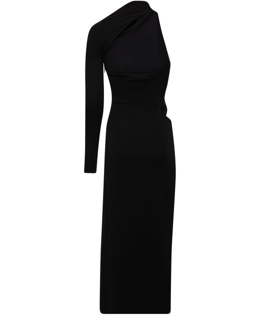 Versace Black Asymetric Cocktail Dress