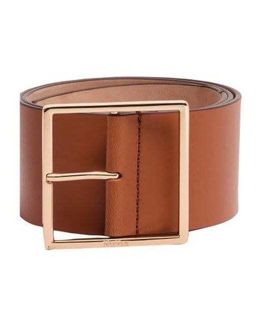 Max Mara Brown Breiter Ledergürtel