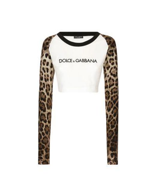 Dolce & Gabbana White Long-Sleeved T-Shirt