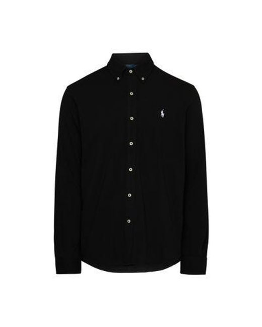 Polo Ralph Lauren Black Long Sleeved Shirt for men