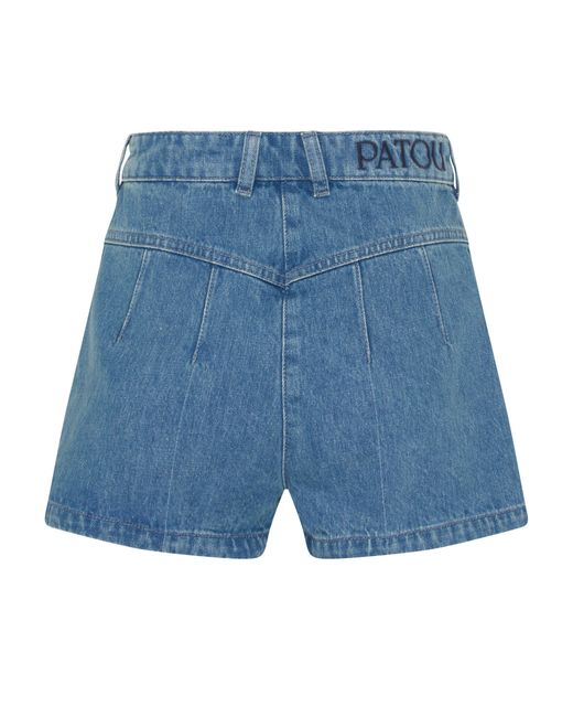 Patou Blue Jewellery Mini Shorts