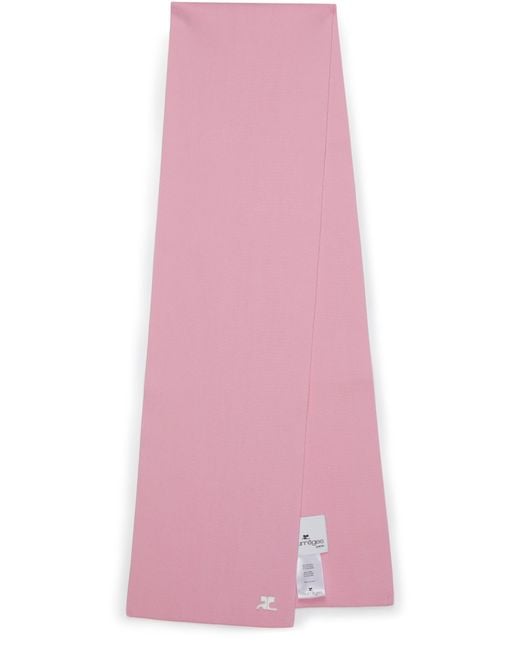 Courreges Pink Ac Milano Knit Scarf for men