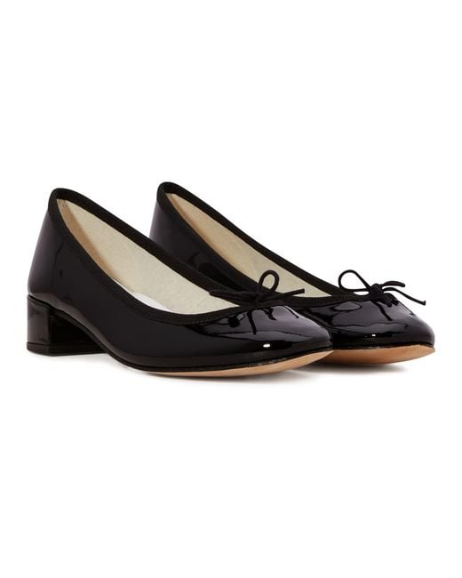 Repetto Black Camille Ballet Flats With Leather Sole