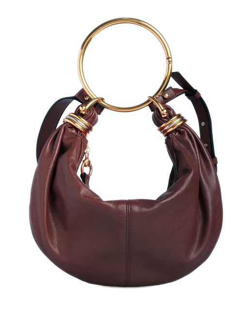 Chloé Brown Bracelet Hobo Bag