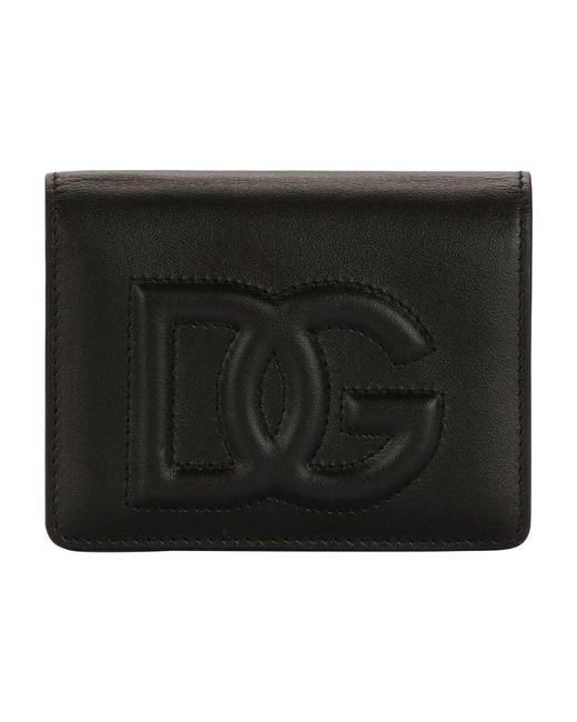 Dolce & Gabbana Black Dg Logo Continental Wallet