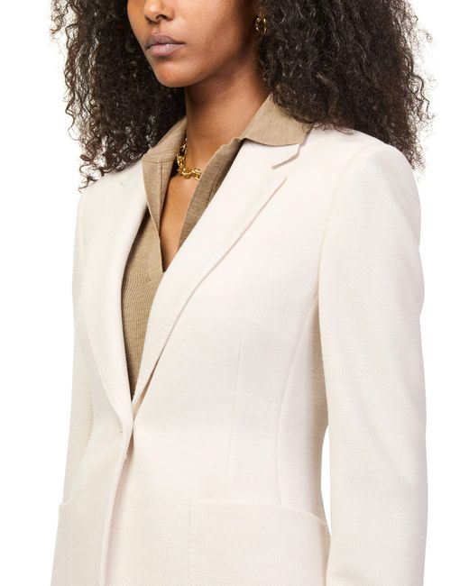 Max Mara Natural Single-Buttoned Blazer
